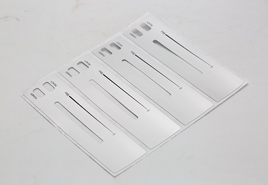 Production process of self-adhesive labels